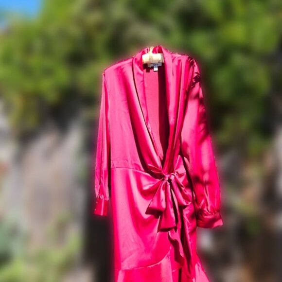 NWT Bar III red satin dress, XL - Picture 9 of 9